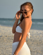 Load image into Gallery viewer, White High Waist Swimwear Set
