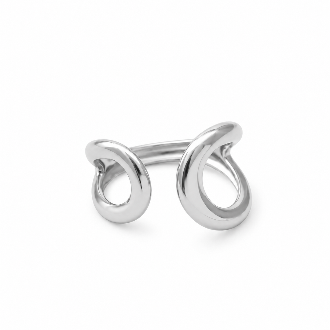 Double Teardrop Ring