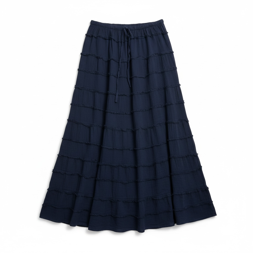 Tiered maxi skirt