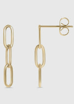 Load image into Gallery viewer, Stainless Steel Paperclip Earrings
