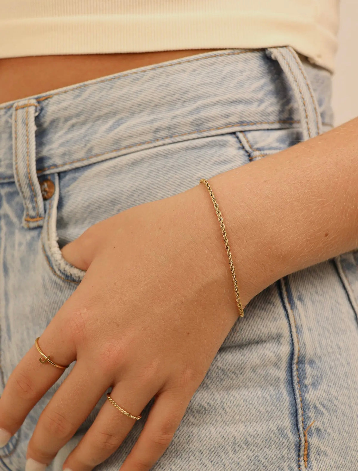  anklet   gold, silver