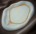 Load image into Gallery viewer, Titanium Steel Layered Necklace with Pearl
