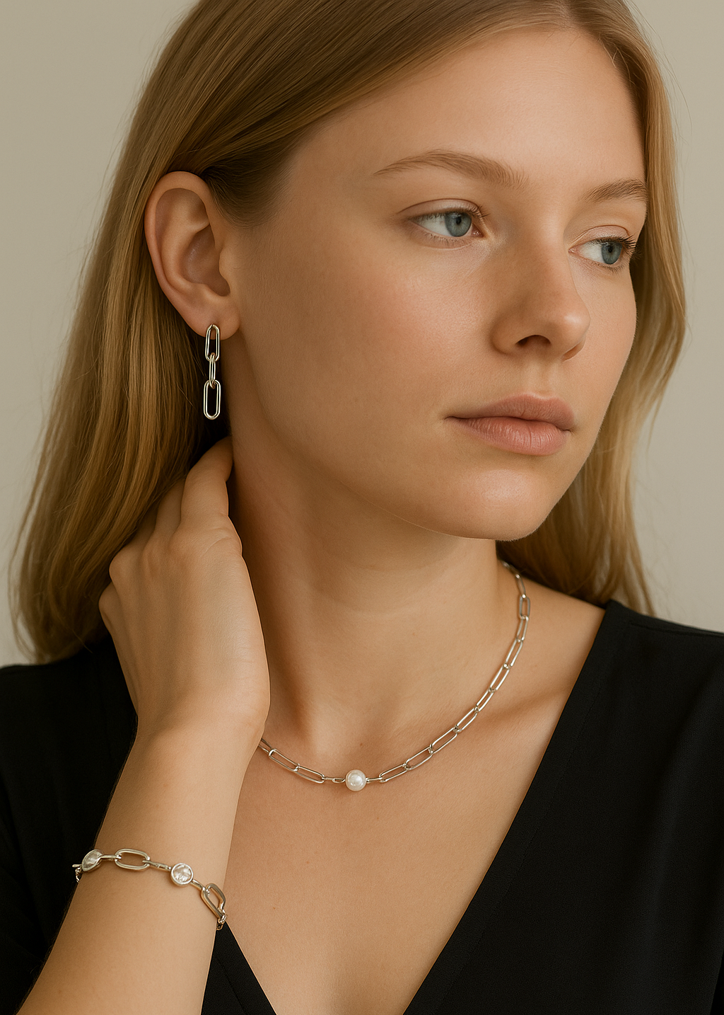 Stainless Steel Paperclip Earrings