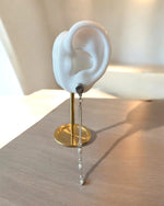 Load image into Gallery viewer, A falling earring silver long
