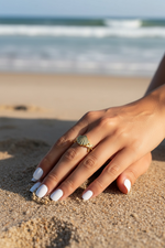 Load image into Gallery viewer, Starfish Shell Adjustable Ring
