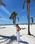 Load image into Gallery viewer, 2 Piece Flower Print Bikini Swimsuit / yellow
