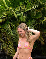 Load image into Gallery viewer, 2 Piece Flower Print Bikini Swimsuit / pink
