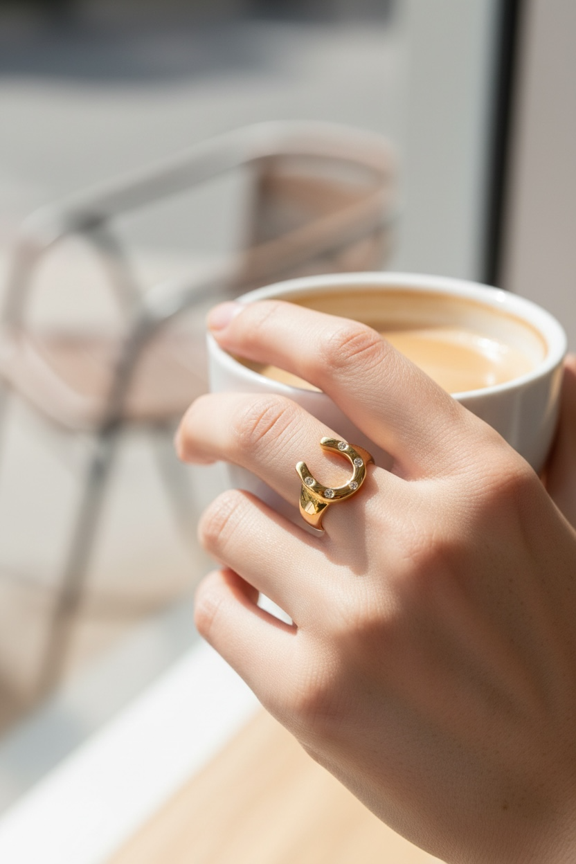 The Lucky Curve Ring