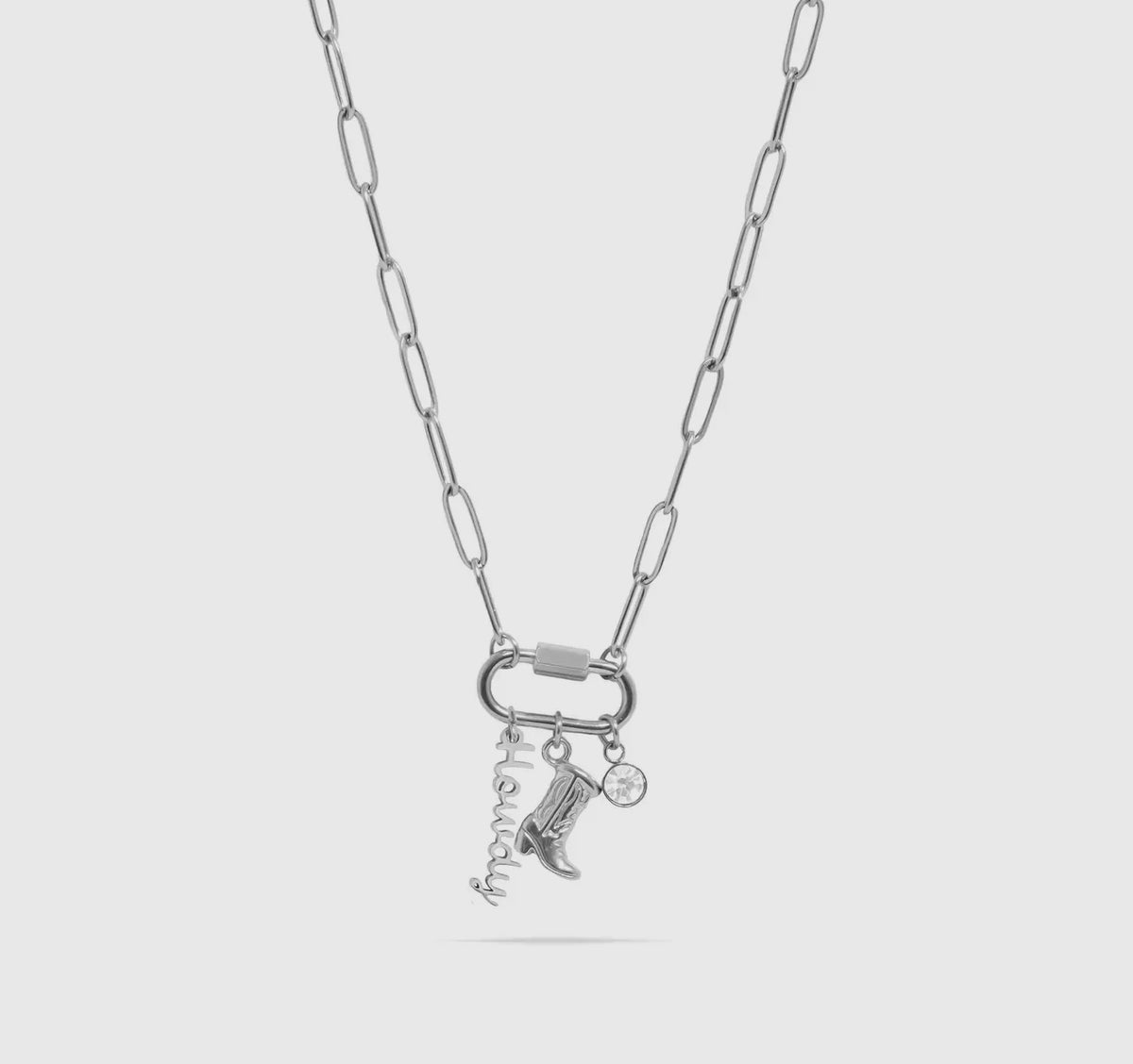 Yeehaw charm necklace