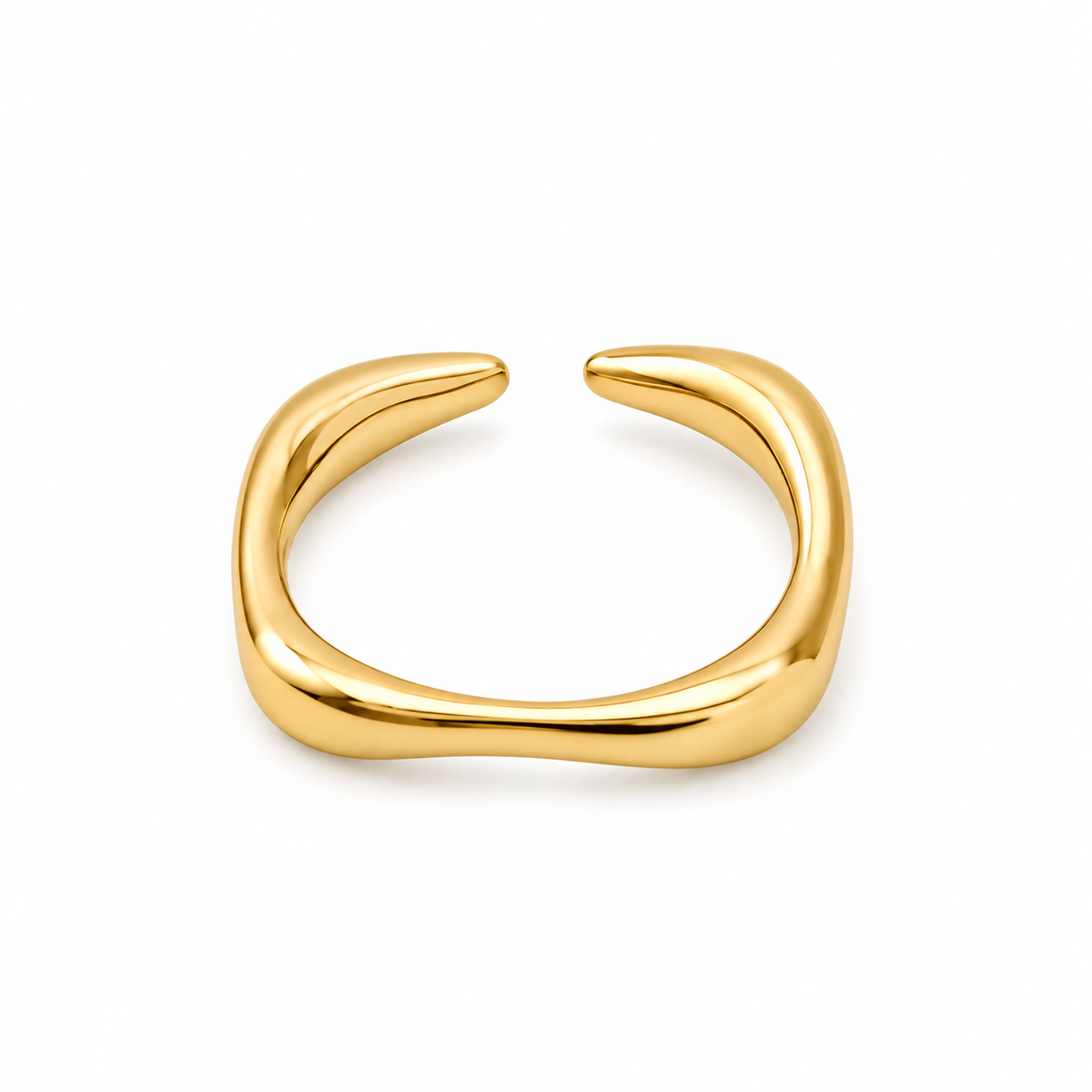 Sculpted open ring