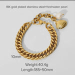 Load image into Gallery viewer, Multi Style 18K Gold Plated Steel Chain Bracelets
