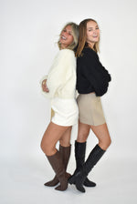 Load image into Gallery viewer, Noelle Fuzzy Cropped Sweater
