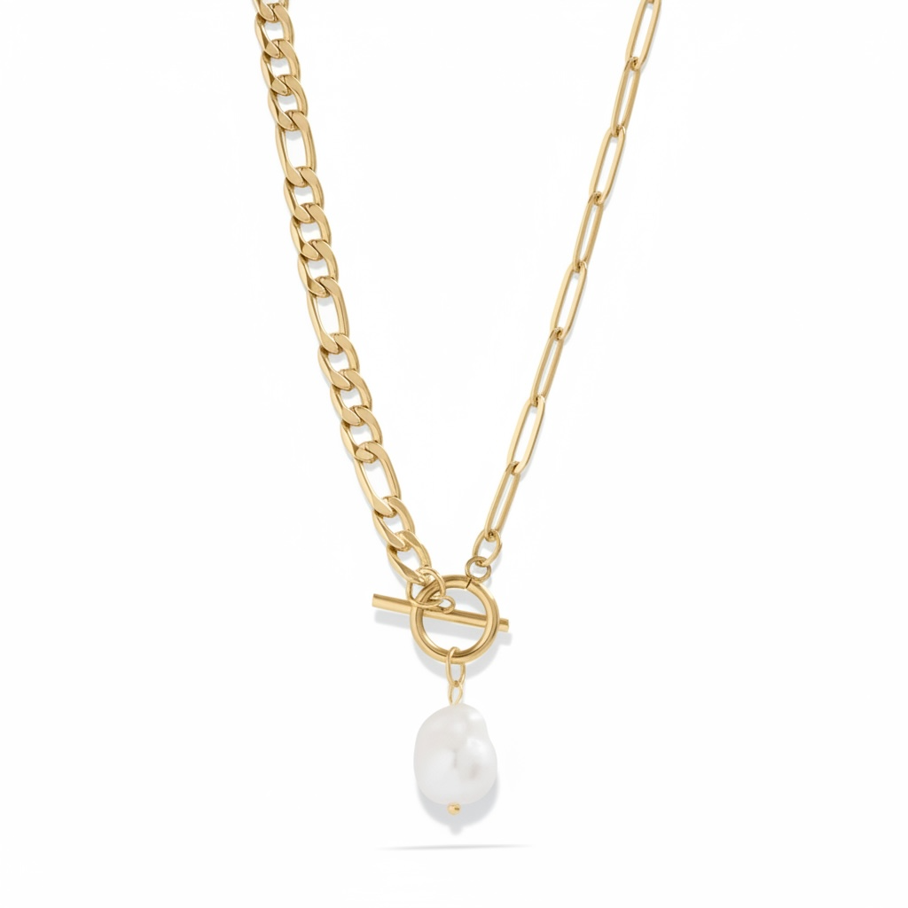 The Coastal Pearl Toggle Necklace