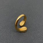 Load image into Gallery viewer, Two-Color Zircon 18K Gold-Plated
Stainless Steel Ring - Fgs
