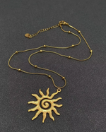 Load image into Gallery viewer, Sun Charm Necklace
