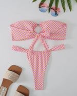 Load image into Gallery viewer, Bandeau Print Sexy Bikini Swimsuit - set
