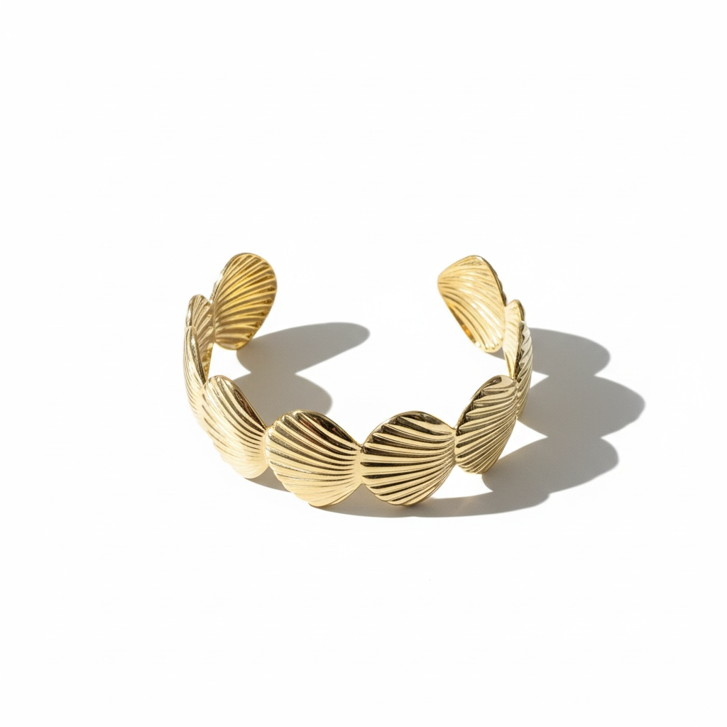 Golden Shell Cuff