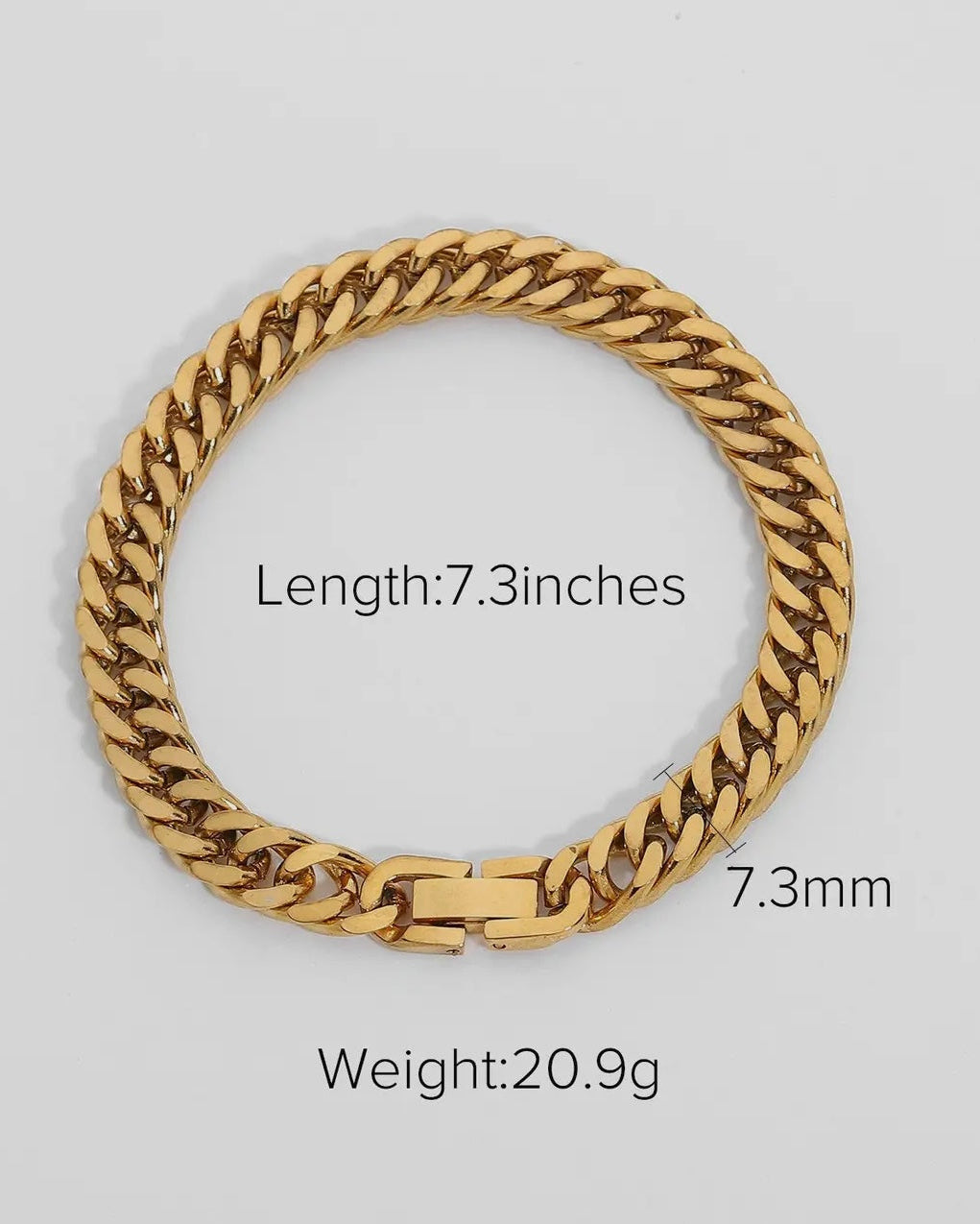 Multi Style 18K Gold Plated Steel Chain Bracelets