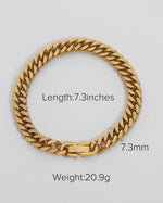 Load image into Gallery viewer, Multi Style 18K Gold Plated Steel Chain Bracelets
