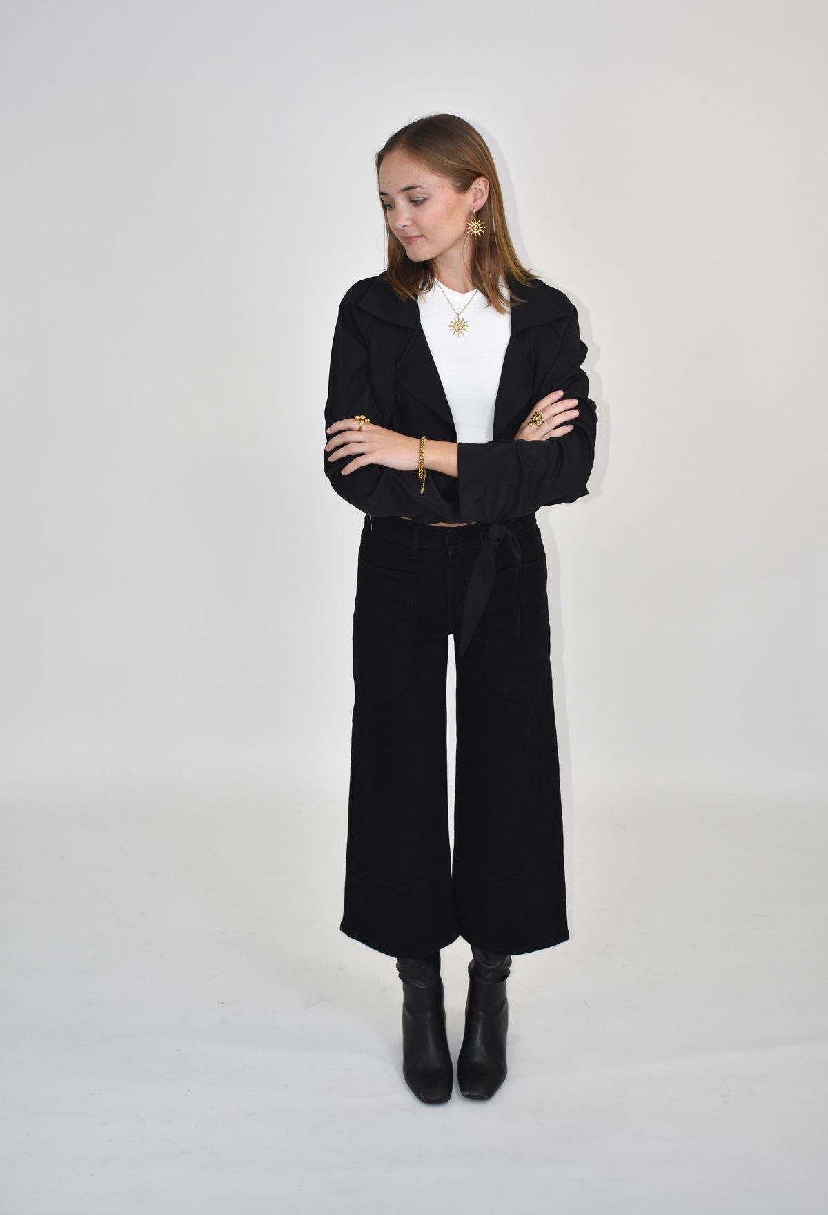 Sienna tie sleeve jacket