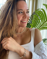 Load image into Gallery viewer, pearl necklace silver
