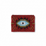 Load image into Gallery viewer, Evil Eye Beaded Zip Pouch
