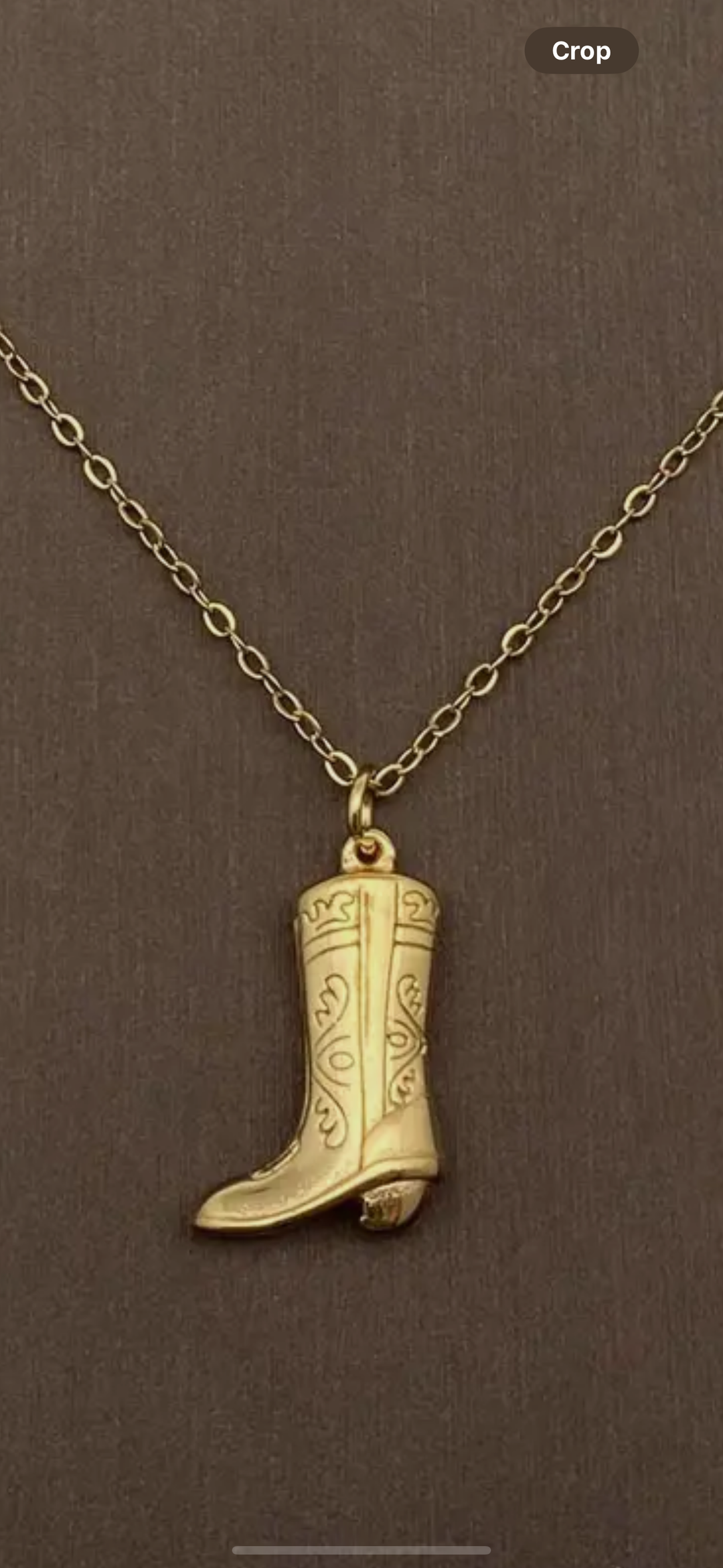 Cowgirl Boot Necklace