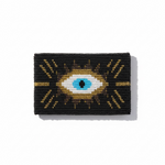 Load image into Gallery viewer, Evil Eye Beaded Zip Pouch
