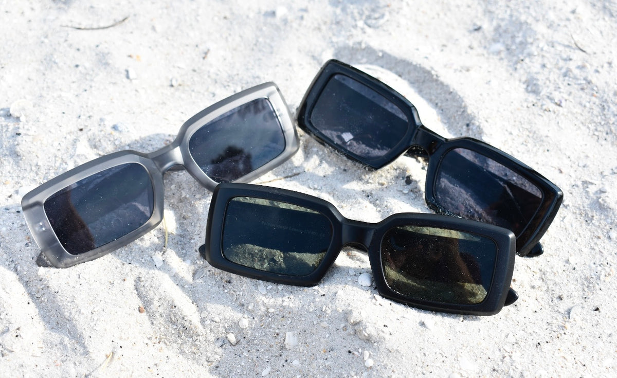 Assorted acetate rectangle
fashion sunglasses