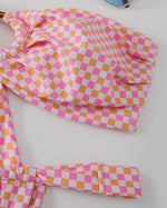 Load image into Gallery viewer, Bandeau Print Sexy Bikini Swimsuit - set
