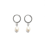 Load image into Gallery viewer, Coastal Pearl Hoops

