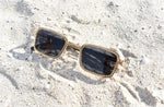 Load image into Gallery viewer, Rectangular Rhinestone Infused
Metal Sunglasses
