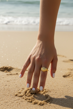 Load image into Gallery viewer, Starfish Shell Adjustable Ring
