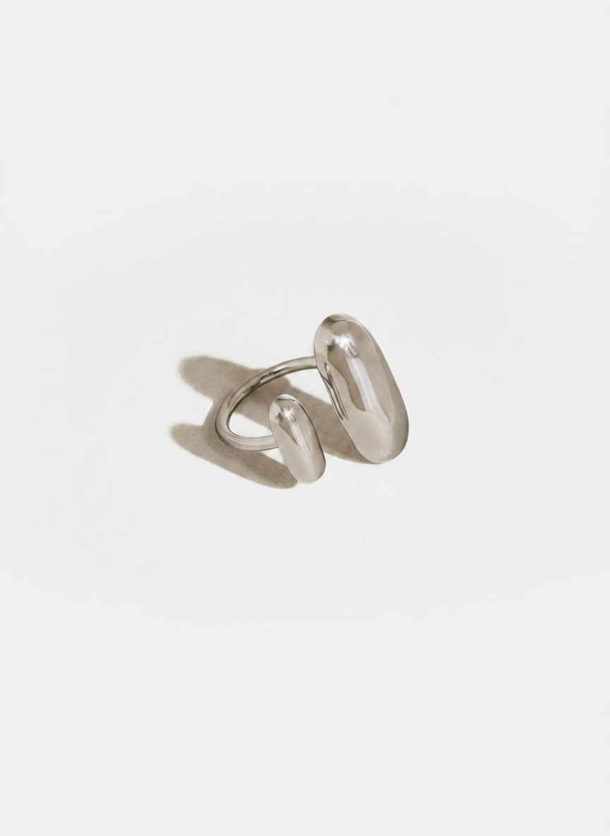 Silver Duo Ring