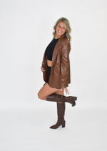 Load image into Gallery viewer, Mila Faux Leather Blazer
