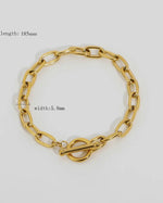 Load image into Gallery viewer, Multi Style 18K Gold Plated Steel Chain Bracelets
