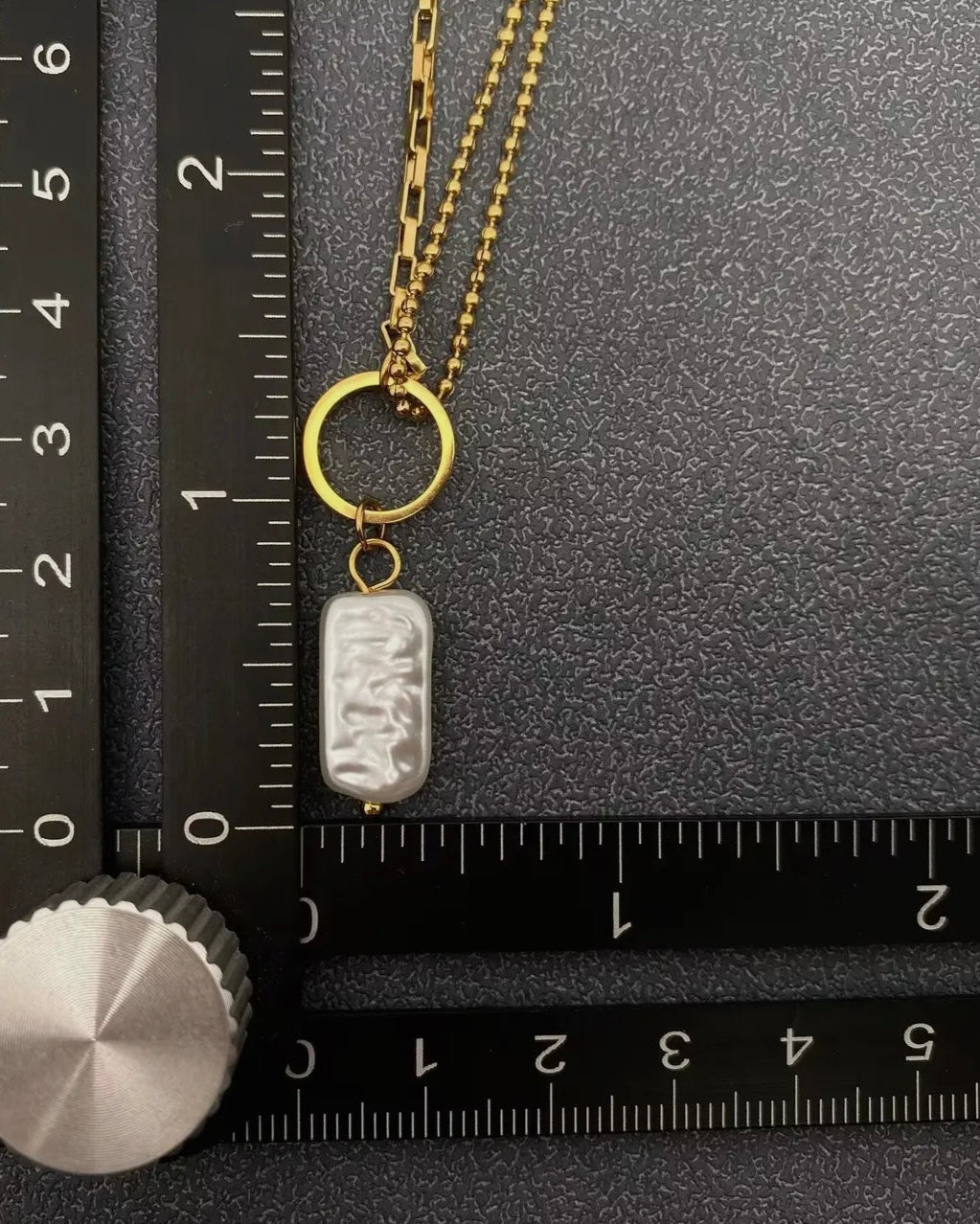 Imitation Baroque Pearl Charm18K
Golden Ss Necklace