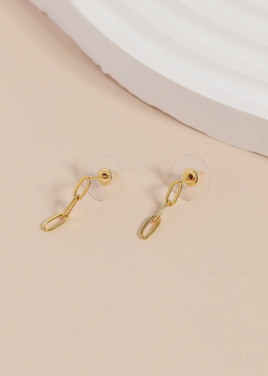 Stainless Steel Paperclip Earrings