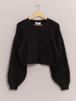 Load image into Gallery viewer, Noelle Fuzzy Cropped Sweater
