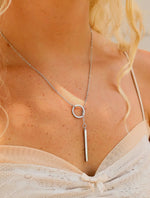 Load image into Gallery viewer, Loop Chain Lariat Necklace
