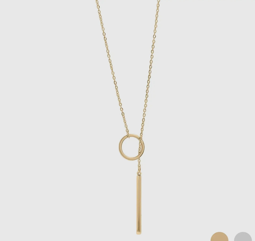 Loop Chain Lariat Necklace