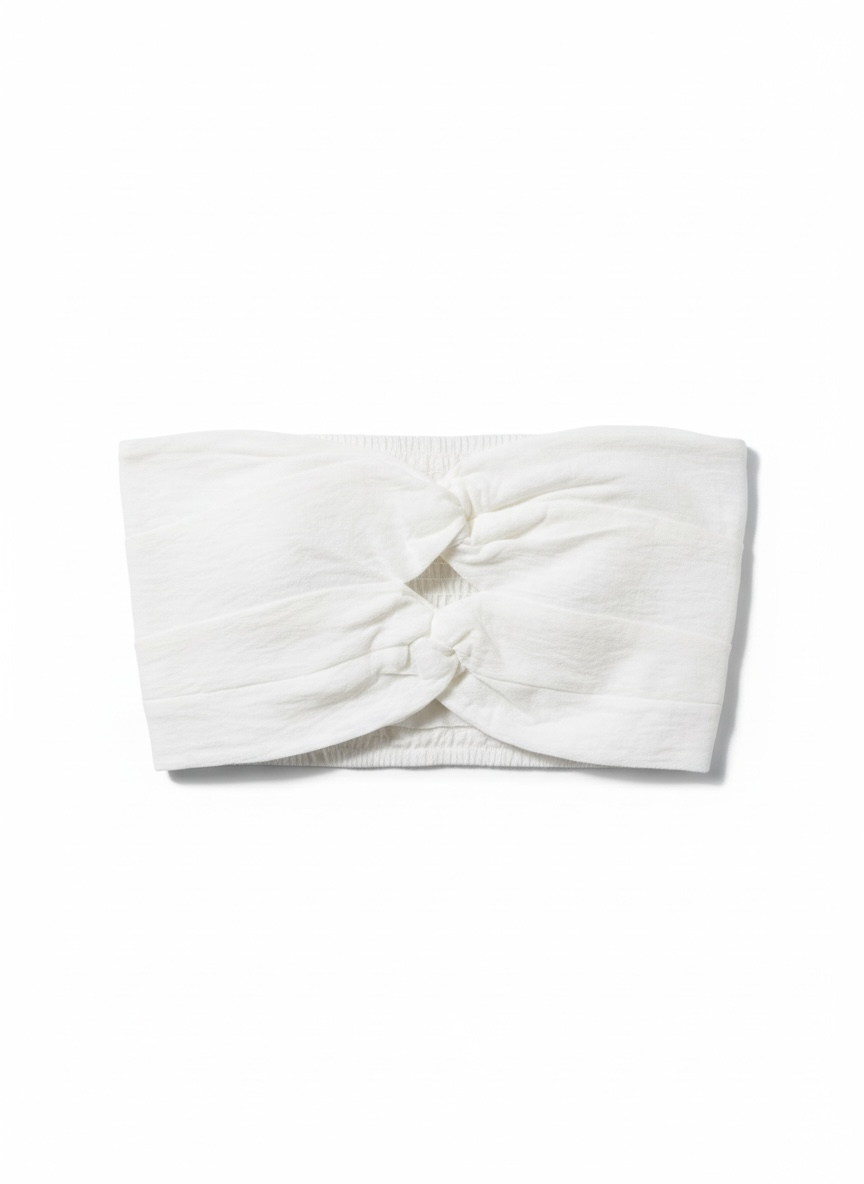 Ivory Twist Bandeau Top
