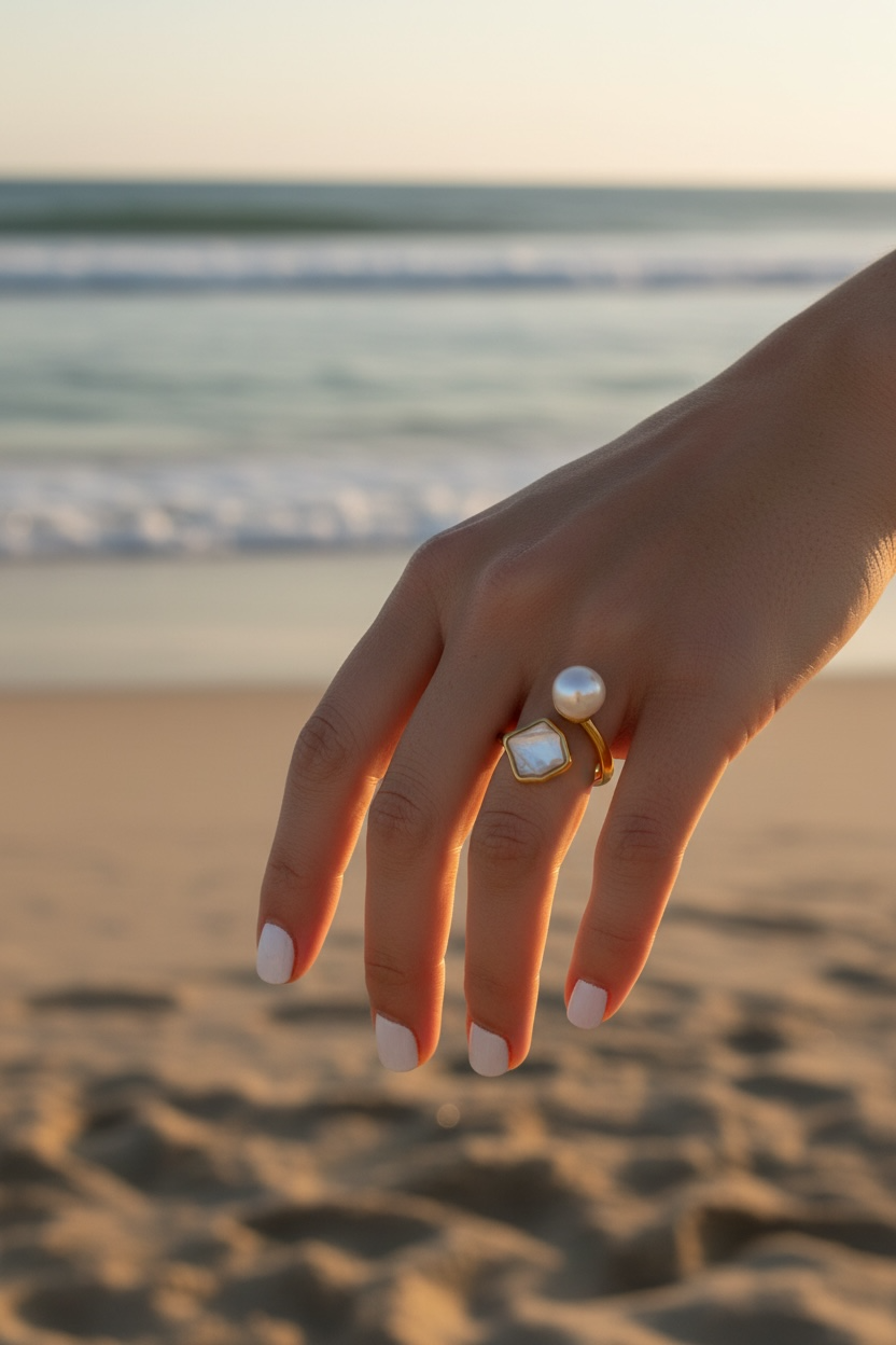 Pearl & shell   one size