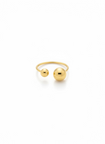 Load image into Gallery viewer, Duo Gold Sphere Ring
