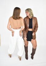 Load image into Gallery viewer, Mila Faux Leather Blazer
