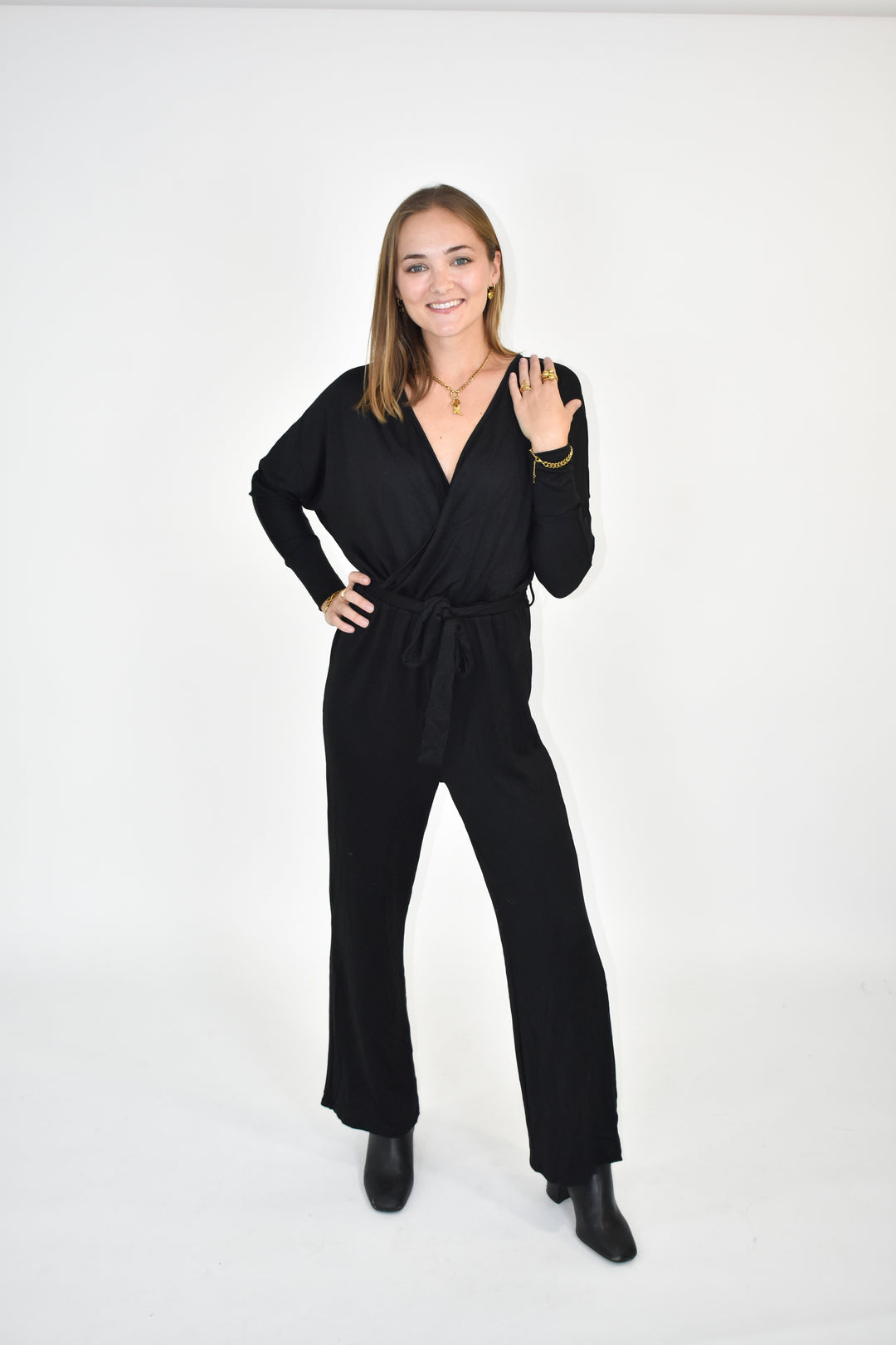 Cozy Luxe Wrap Jumpsuit