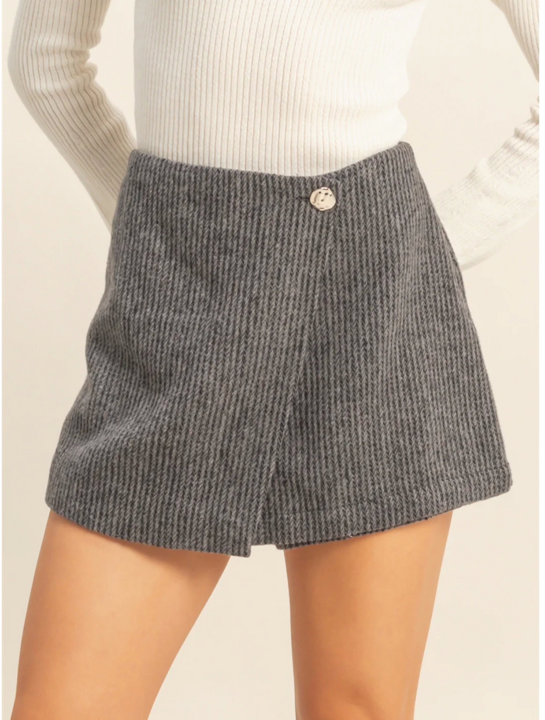 The Winter Tweed Skort