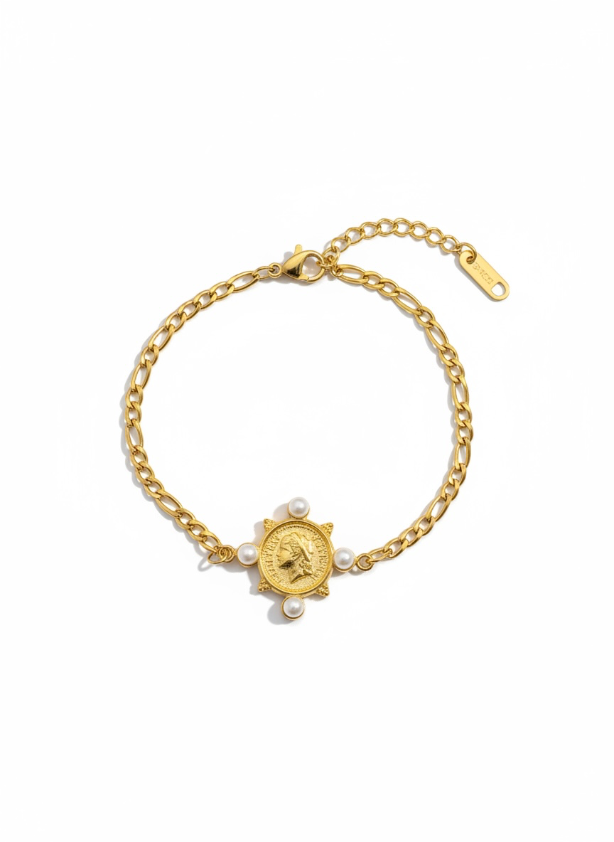 Celestial pearl bracelet