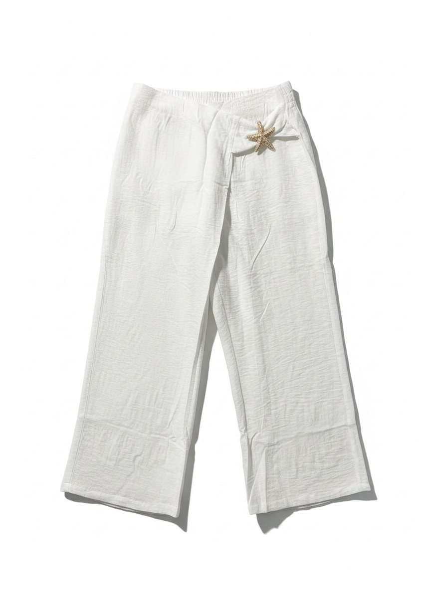 Ivory Wrap Pants