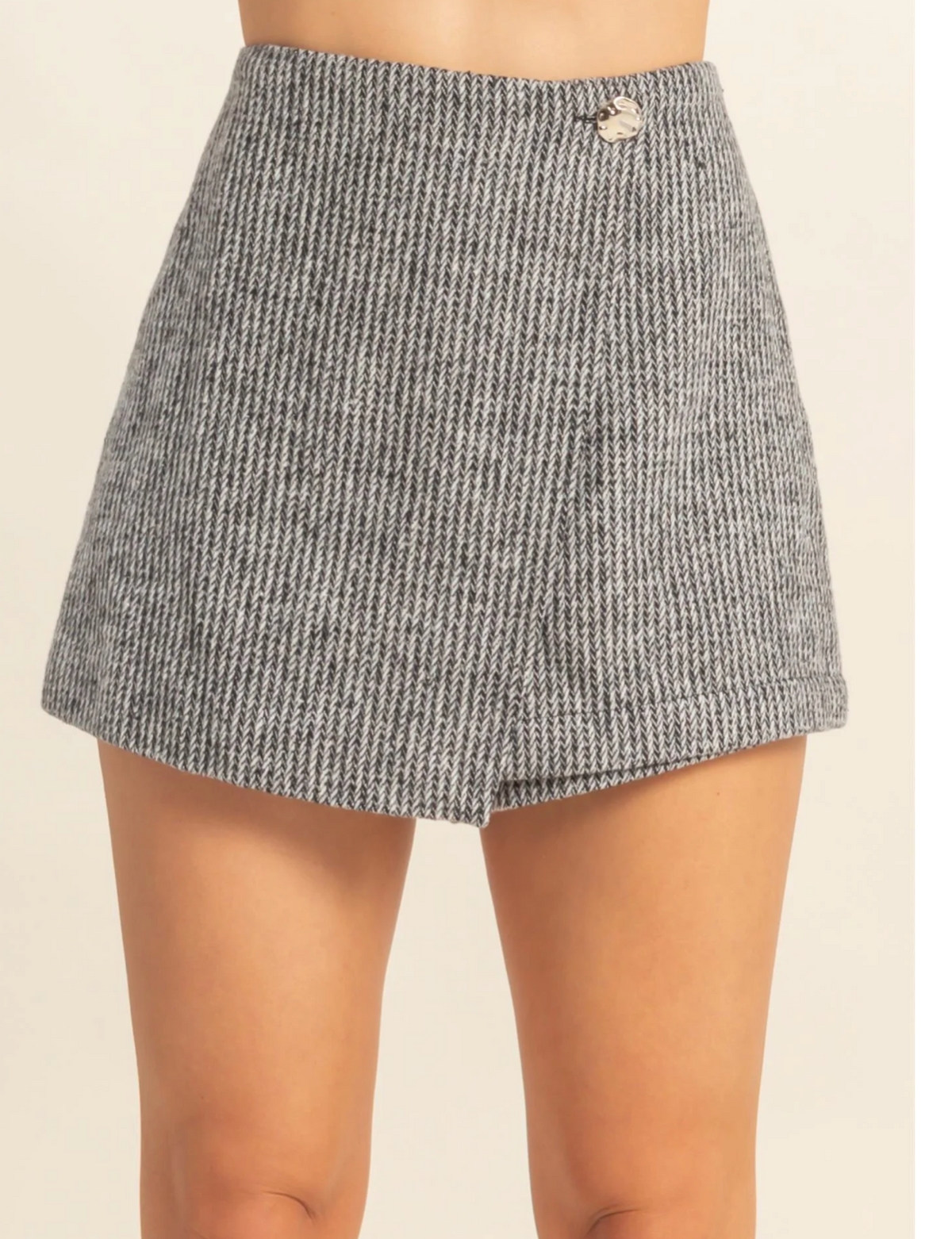 The winter tweed skort